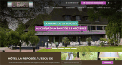 Desktop Screenshot of hotel-la-reposee.com